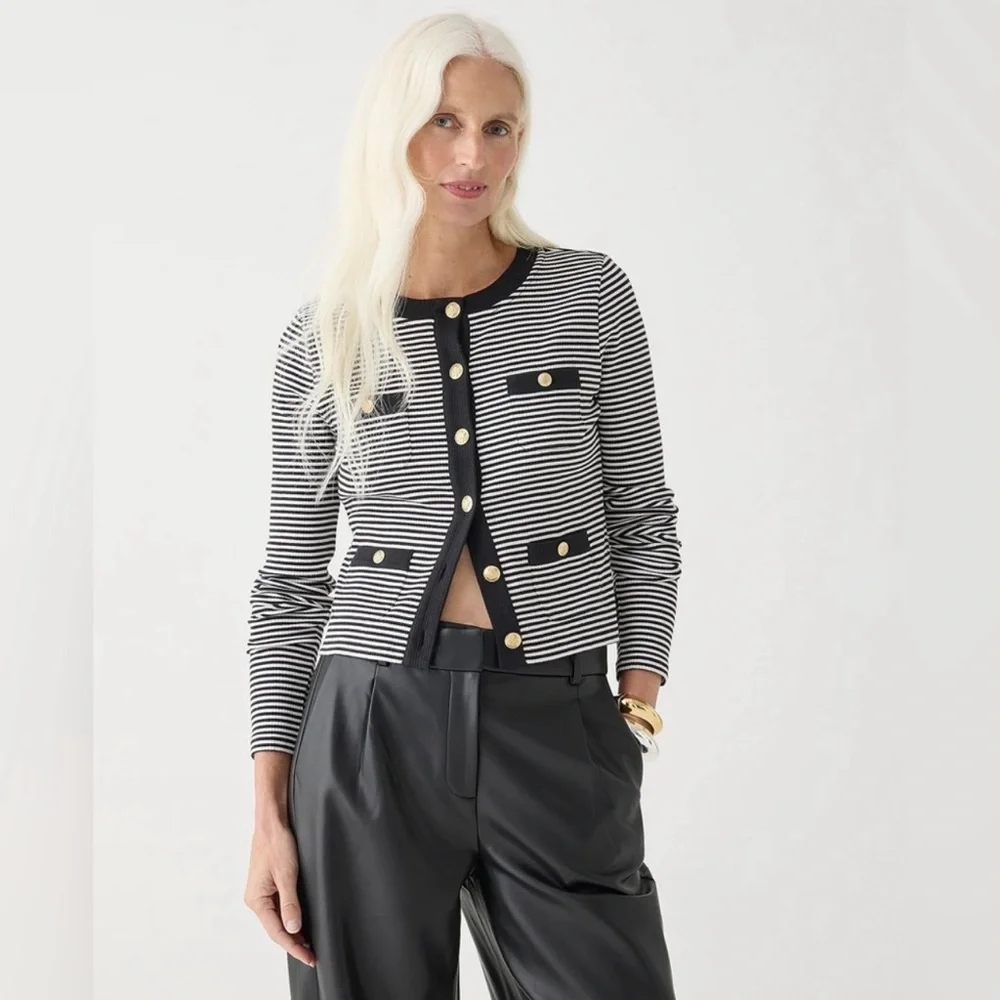 NWT J. Crew Vintage Style Cardigan Top - Picture 4 of 5
